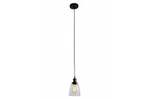 EUROLUX CLEAR GLASS FARMHOUSE PENDANT LIGHT 140MM