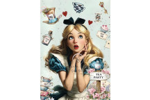 ADVERTUROUS ALICE DECOUPAGE A3