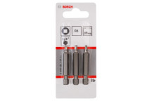 BOSCH EXTRA HARD R1 SCREWDRIVER BITS 49MM 3PIECE