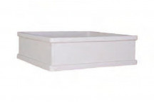 GARDEN SOLUTIONS LARGE SQUARE PILLAR FIBRE CEMENT POND 870X260MM