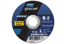 VULCAN CUTTING DISC METAL 5-PIECE 115X1X22.23MM