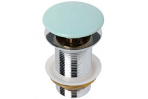 BIJIOU BASIN WASTE CERAMIC POP-UP UNSLOTTED JUNIPER GREEN 32MM