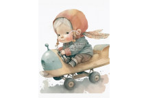 DECOUPAGE LITTLE AVIATOR A4