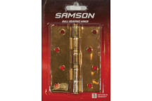 HINGE BUTT BALL BEARING HIN-10030BG BRASS PLATED 100X75MM