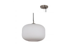 EUROLUX OPAL GLASS HALLSTAT PENDANT LIGHT 300MM