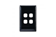 NEU BLACK 4 LEVER GRID PLATE 100X50MM