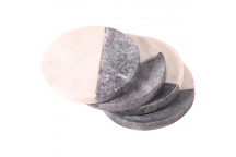 MARBLE GREY CERAMIC COASTER 4PIECE