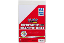 MAGNETIC MATT CRAFT PRINTABLE SHEET INCL 2XSHEETS FOR INKJECT