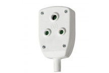 WHITE JANUS COUPLER 2X16A