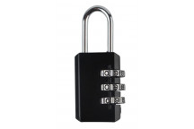 BLACK 3 DIGIT PADLOCK
