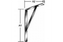 BRACKET STAYED 00159250W WHITE 250X150MM