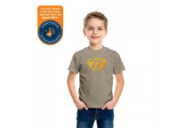 BOERBOEL 1 TO 2 BRAAF MELANGE SAND KIDS T-SHIRT
