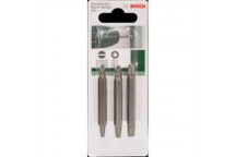 BOSCH DOUBLE-END PH1/PH2/PH3 SCREWDRIVER BITS 60MM 3 PIECE
