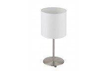 EUROLUX SATIN CHROME PASTERI TABLE LAMP 400MM
