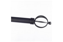 MATT BLACK SINGLE BASKET POLE SET  2.5M