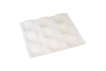 SAFETOP BUMPER SQUARE CLEAR 12.5X12.5MM 20PP ADHESIVE