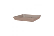 SAUCER PLASTIC CAPRI SQUARE TAUPE 40CM ARTEVASI