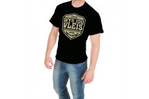 BOERBOEL \'WYS JOU VLEIS\' CHARCOAL PREMIUM COTTON PRINTED T-SHIRT SIZE L