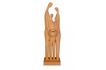 GARDEN SOLUTIONS FIBRE CONCRETE THREE FIGURE WATER FEATURE 1990X550MM