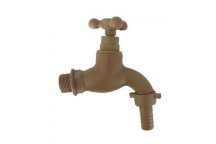 BROWN PLASTIC GARDEN TAP 1/2X3/4