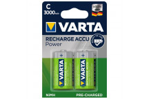 VARTA RECHARGEABLE BATTERY C 3000MAH 2PER PACK