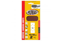 RUWAG ORBITAL SANDING SHEETS P120 93X230MM 3PP