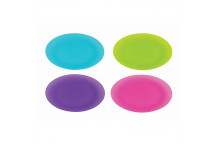 MOTOQUIP TRANSLUCENT POLYPROPYLENE OPP PLATE SET 25CM 4 PIECES