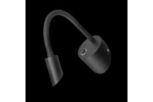 K LIGHT BLACK READING GOOSE NECK LED WALL LIGHT