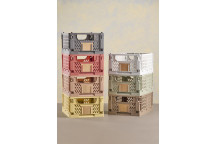 FOLDABLE YELLOW STORAGE BOX 33X24.5X15CM