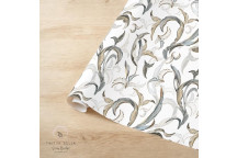 WRAPPING PAPER ETHEREAL LEAVES 500X750MM