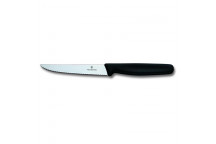 VICTORINOX STEAK KNIFE POINTED BLACK 11CM