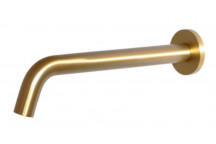 WALL SPOUT BRUSHED BRASS - 250MM