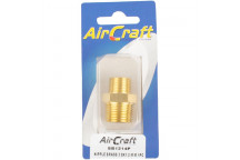 AIR CRAFT BRASS AIR CONNECTOR NIPPLE 3/8X2/1