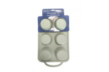 TRAY  MUFFIN 19240 SILICONE WITH SOLID HANDLE  32.5X18X3.5CM