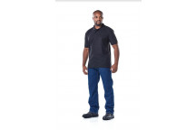 DROMEX BLACK PIQUE KNIT GOLFER MEDIUM