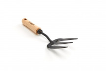 TOPLINE GARDEN HAND FORK BEECHWOOD HANDLED GOOD ROOTS