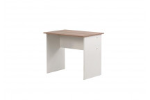 WHITE AND SAHARA BUDGET MELAMINE DESK 900MM X 600MM 920MM X 620MM