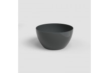 ARTEVASI SAN REMO GLOSSY ANTHRACITE PLASTIC POT 23CM