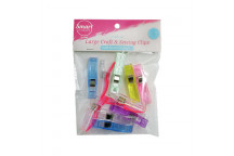 SMART PRODUCTS CRAFT CLIPS PLASTIC LARGE 10PCS