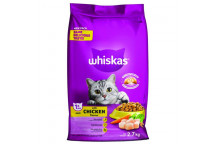 WHISKAS DRY CHICKEN ADULT CAT FOOD 2.7KG