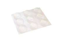 SAFETOP  BUMPER  ROUND CLEAR  10X3MM  25PP POLYURETHANE ADHESIVE
