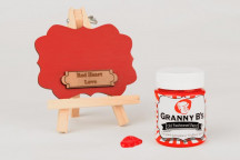 GRANNY B CHALKED PAINT RED HEART LOVE 125ML