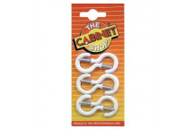 THE CABINET SHOP WHITE ROUND CUP HOOK 5MM 6PIECE