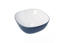BIJIOU AZURE NAVY EVOQUE FREESTANDING BASIN 400X400X150MM