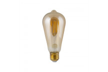 EUROLUX LED FILAMENT BULB AMBER E27 ST64 4W 2800K