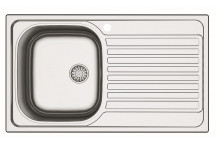 BRECIA SINGLE BWOL SINK INCLUDING WASTE 860X500MM