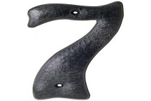 BLACK PLASTIC HOUSE NUMBER NO.2 190MM