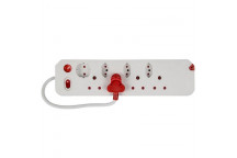 ELECTRICMATE 8WAY MULTIPLUG WITH SINGLE SWITCH AND SURGE