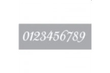 NUMBERS CURL STENCIL