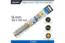 ALPEN FORCE X 16.0 X160/100 SDS-PLUS DRILL BIT X4 CUTTING EDGES
